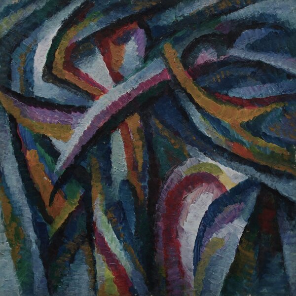 Unbekannt - Abstrakte Komposition - um 1989 - Acryl