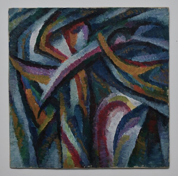 Unbekannt - Abstrakte Komposition - um 1989 - Acryl