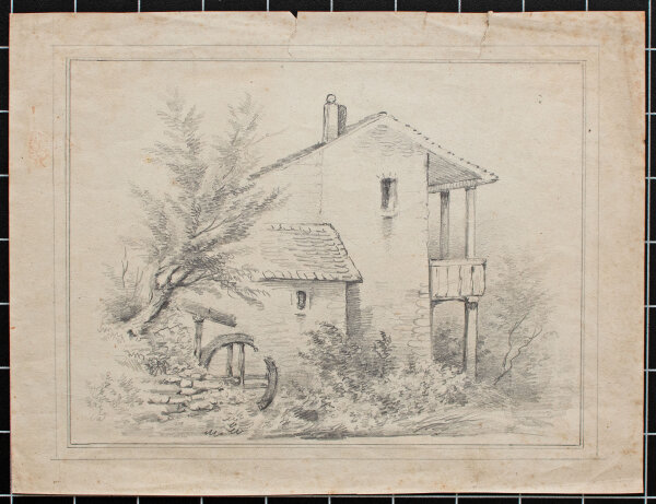 Unbekannt - Wassermühle - 19. Jhd. - Bleistiftzeichnung