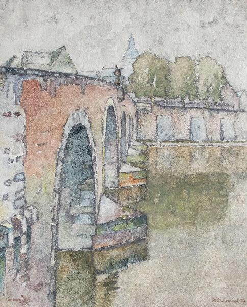 Richard Ermisch - Ahrenshoop - 1939 - Aquarell auf Raufaserpapier