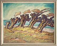 Richard Ermisch - Kopfweiden bei Grieben, Hiddensee - Um...