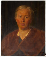 Monogrammist H.K. - Dame mit Pelzkragen - 1918 -...