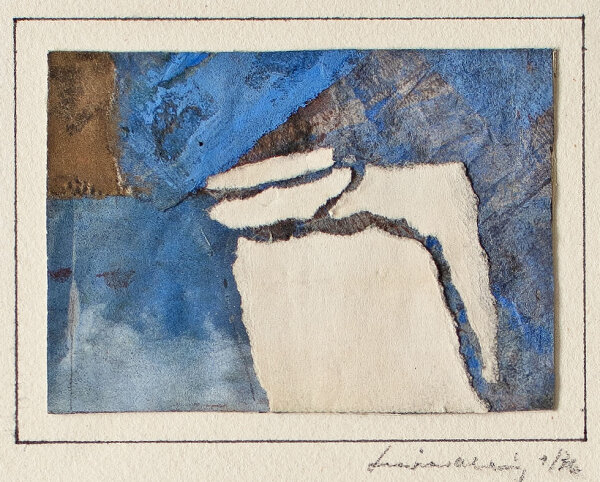 Unbekannt - Abstrakte Collage - Mischtechnik und Pappiercollage - 1976 (?)