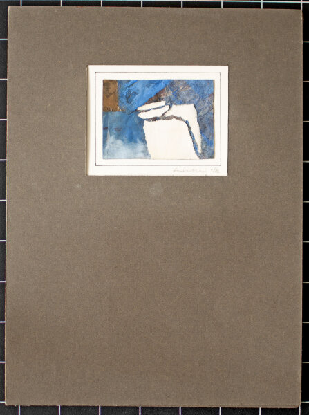 Unbekannt - Abstrakte Collage - Mischtechnik und Pappiercollage - 1976 (?)