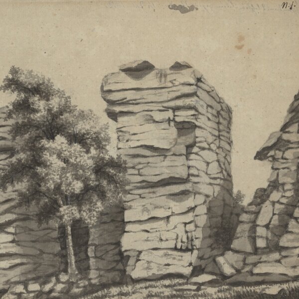 N. I. - Hohenstein gegen Norden - Tusche laviert - 1812