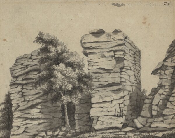 N. I. - Hohenstein gegen Norden - Tusche laviert - 1812