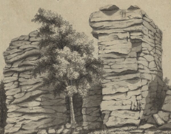 N. I. - Hohenstein gegen Norden - Tusche laviert - 1812