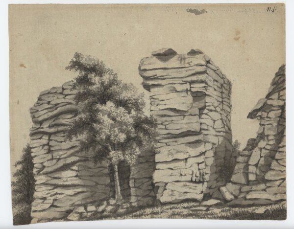 N. I. - Hohenstein gegen Norden - Tusche laviert - 1812