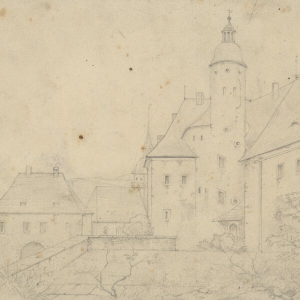 Unbekannt - Frauenstein im Erzgebirge - Bleistift - Mitte 19. Jh.