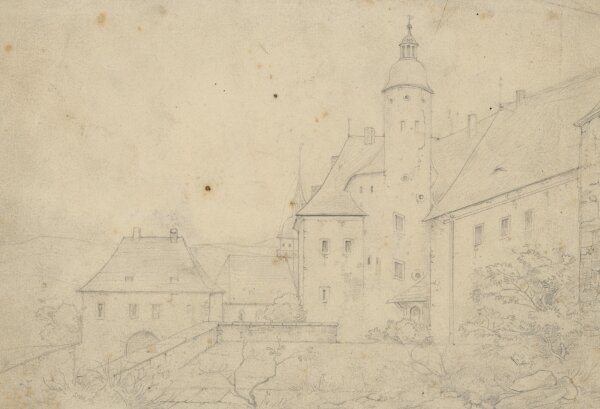 Unbekannt - Frauenstein im Erzgebirge - Bleistift - Mitte 19. Jh.