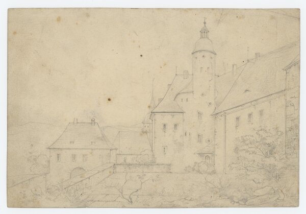 Unbekannt - Frauenstein im Erzgebirge - Bleistift - Mitte 19. Jh.