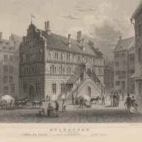 Ludwig Rohbock - Das Rathaus in Mühlhausen -...