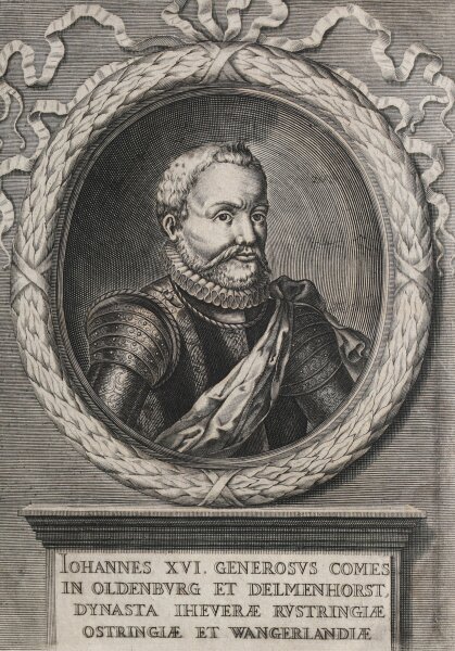 unbekannt - Iohannes XVI. Comes in Oldenburg - Kupferstich - 1671