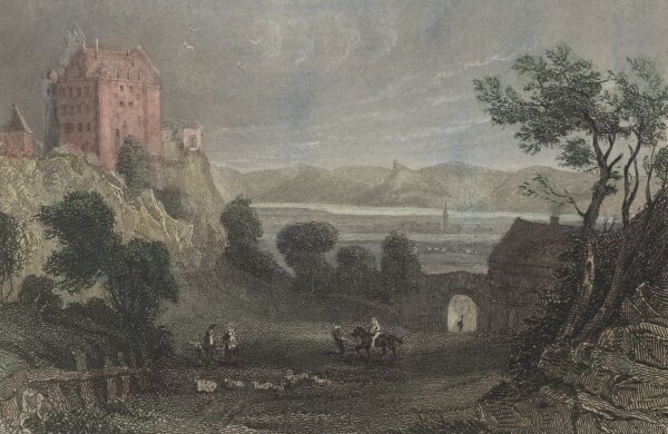 unbekannt - Schloss Argenfels - Stahlstich - um 1850