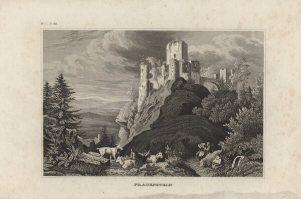 unbekannt - Fraunstein - Stahlstich - um 1850