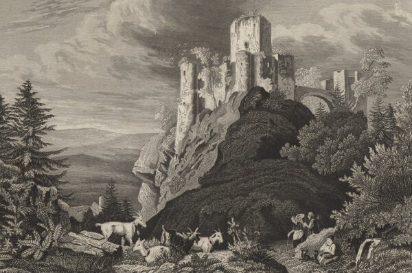 unbekannt - Fraunstein - Stahlstich - um 1850