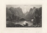 John James Hinchliff - Toblacher See - Stahlstich - um 1850
