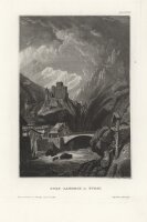 Alexander Marx - Burg Landeck in Tyrol - Stahlstich - um...