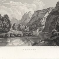 L. Mayer - Bronnen - Stahlstich - um 1840