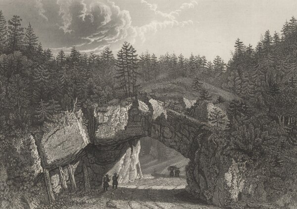Ad. Rottmann - Pierre Pertius bei Tavannes - Stahlstich - um 1850
