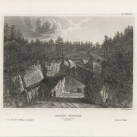 Ad. Rottmann - Pierre Pertius bei Tavannes - Stahlstich -...