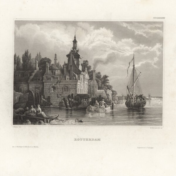 Carl Reiss - Rotterdam - Stahlstich - um 1850