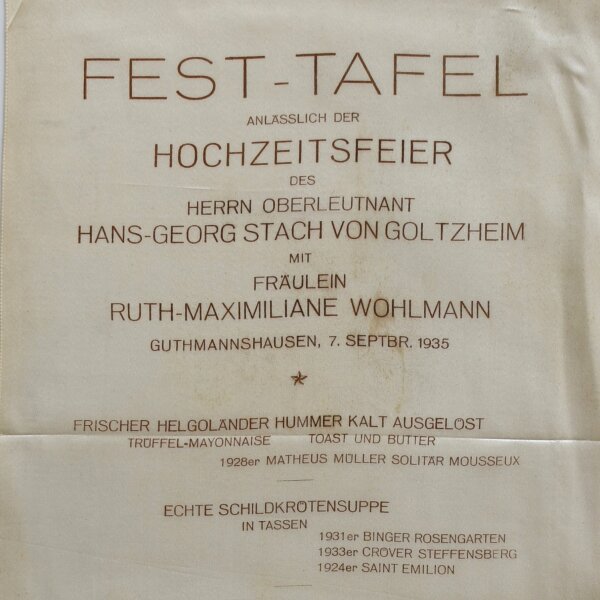 Gu - Fest-Tafel Hochzeitsfeier - Textildruck