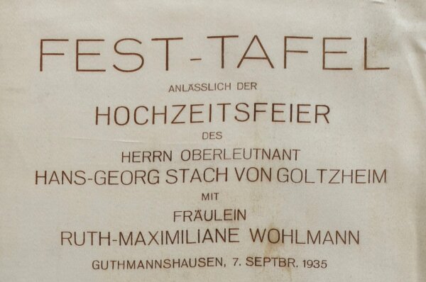 Gu - Fest-Tafel Hochzeitsfeier - Textildruck