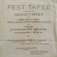 Gu - Fest-Tafel Hochzeitsfeier - Textildruck