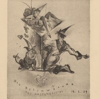 unbekannt - Menükarte - Druckgrafik