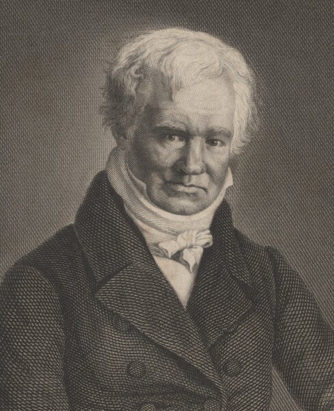 Johann Georg Nordheim - Alexander Humboldt - Kupferstich - um 1840