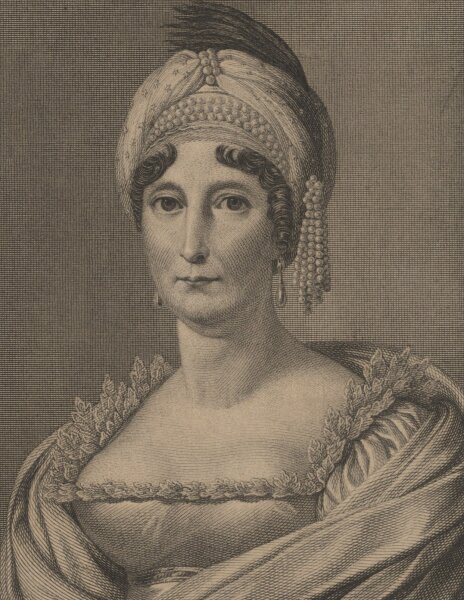 August Friedrich Spieß - Bildnis Laetitia Bonaparte - Stahlstich - Anfang 19. Jhd.
