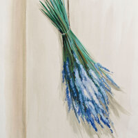Bruno Molinaro - Lavendel (Lavanda) - Temperamalerei - 1998