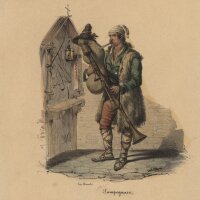 L. Bianchi - Zampognaro - Lithografie - um 1840