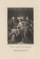 Joseph Kohlschein - Abendmahl - Stahlstich - Ende 19. Jhd