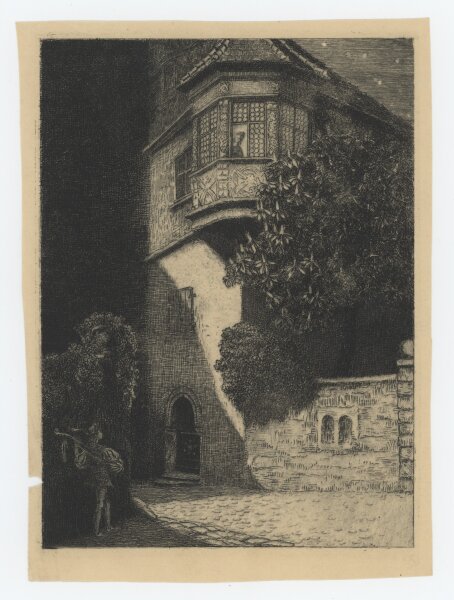 unbekannt - Kleines Ständchen - Radierung - um 1900
