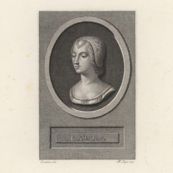Angelo Emilio Lapi - Bildnis Laura de Noves - Radierung - um 1810