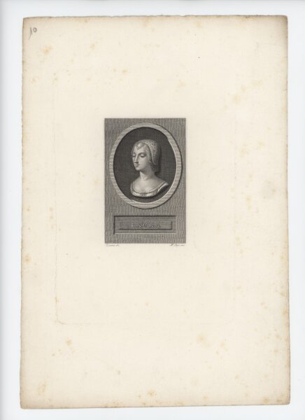 Angelo Emilio Lapi - Bildnis Laura de Noves - Radierung - um 1810