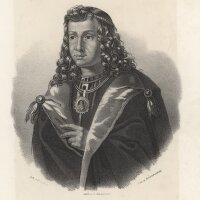 unbekannt - Bildnis Bernhard von Askanien - Lithografie -...