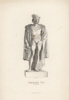 Charles Furne Paris - Bildnis Karl VIII. - Lithografie -...