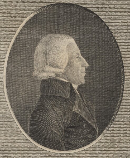 Matthias Gottfried Eichler - Bildnis David Müslin - Punktierstich - um 1840
