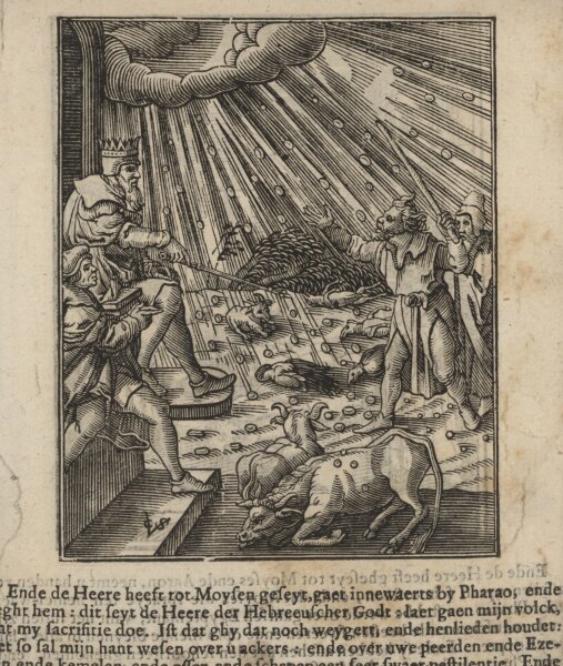 Christoffel van Sichem - Illustration zum Buch Exodus - Kupferstich - um 1660