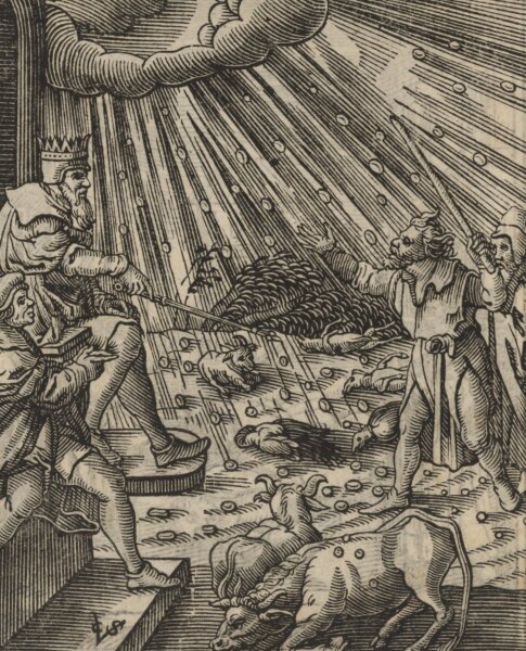 Christoffel van Sichem - Illustration zum Buch Exodus - Kupferstich - um 1660