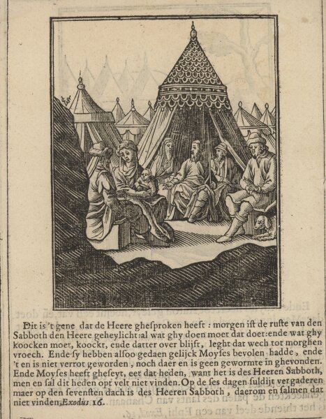 Christoffel van Sichem - Illustration zum Buch Exodus - Kupferstich - um 1660
