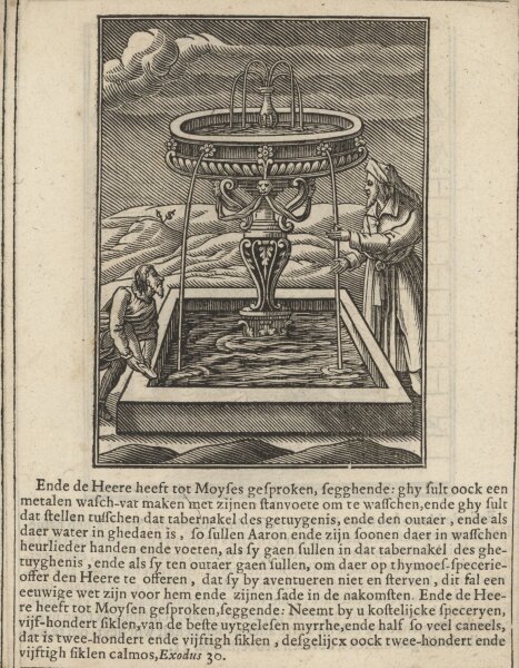 Christoffel van Sichem - Illustration zum Buch Exodus - Kupferstich - um 1660