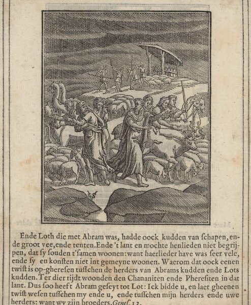 Christoffel van Sichem - Illustration zum Buch Genesis - Kupferstich - um 1660