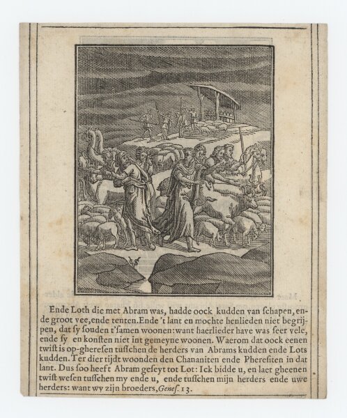 Christoffel van Sichem - Illustration zum Buch Genesis - Kupferstich - um 1660