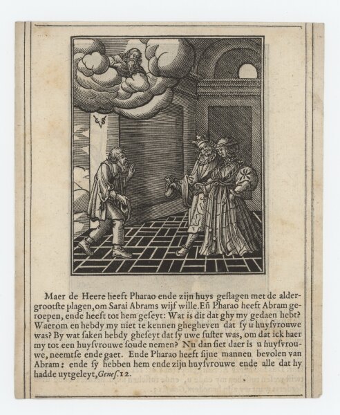 Christoffel van Sichem - Illustration zum Buch Genesis - Kupferstich - um 1660