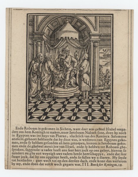 Christoffel van Sichem - Illustration zum Buch der Könige - Kupferstich - um 1660