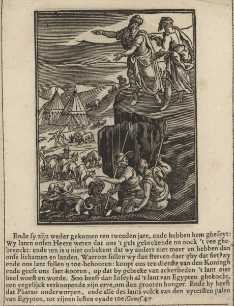 Christoffel van Sichem - Illustration zum Buch Genesis - Kupferstich - um 1660